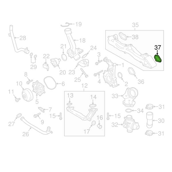 Coolant Outlet Gasket