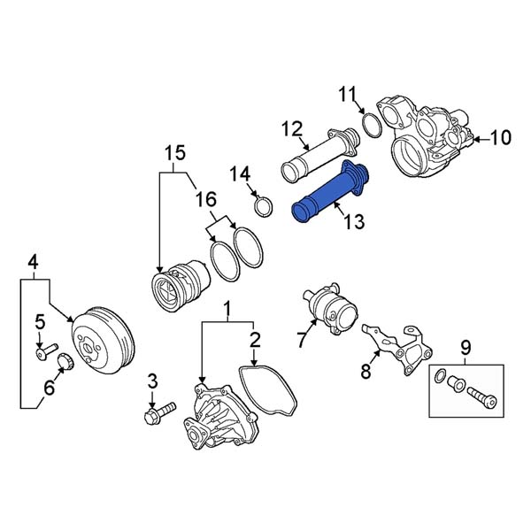 Engine Coolant Pipe