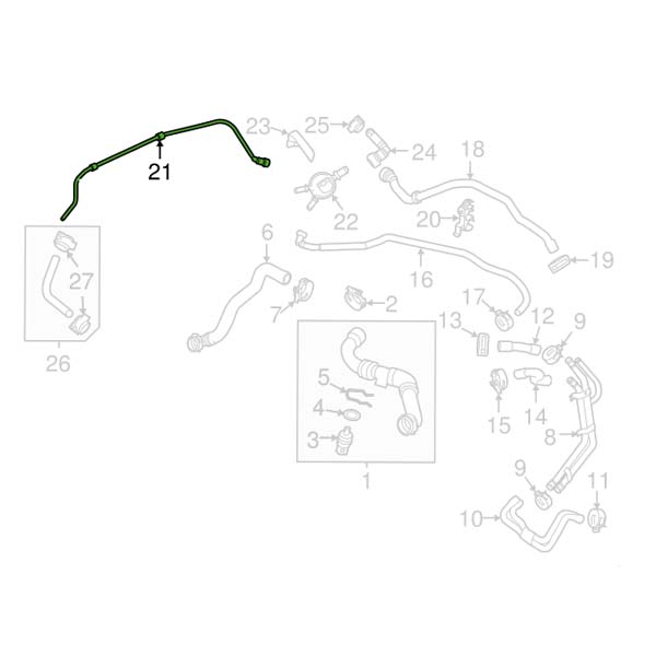 Expansion Reservoir Hose