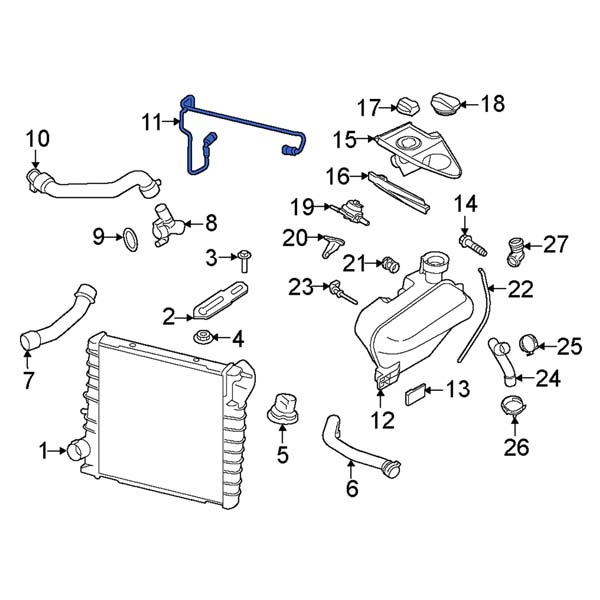 Coolant Vent Pipe